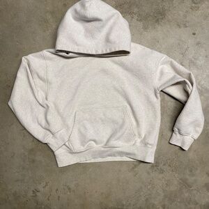 Aritzia Cozy Fleece Perfect Hoodie - Heathered Oatmeal - Size L